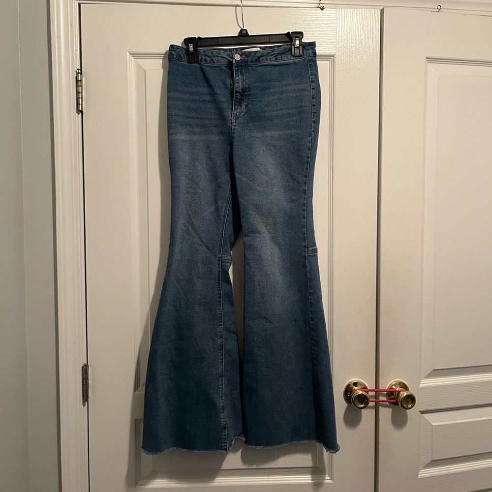 Vanilla Star Dark Blue Flare Jeans